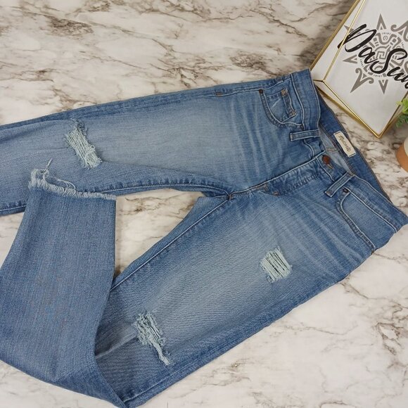 MADEWELL jeans women's size 28 high rise skinny destructed - Picture 1 of 8